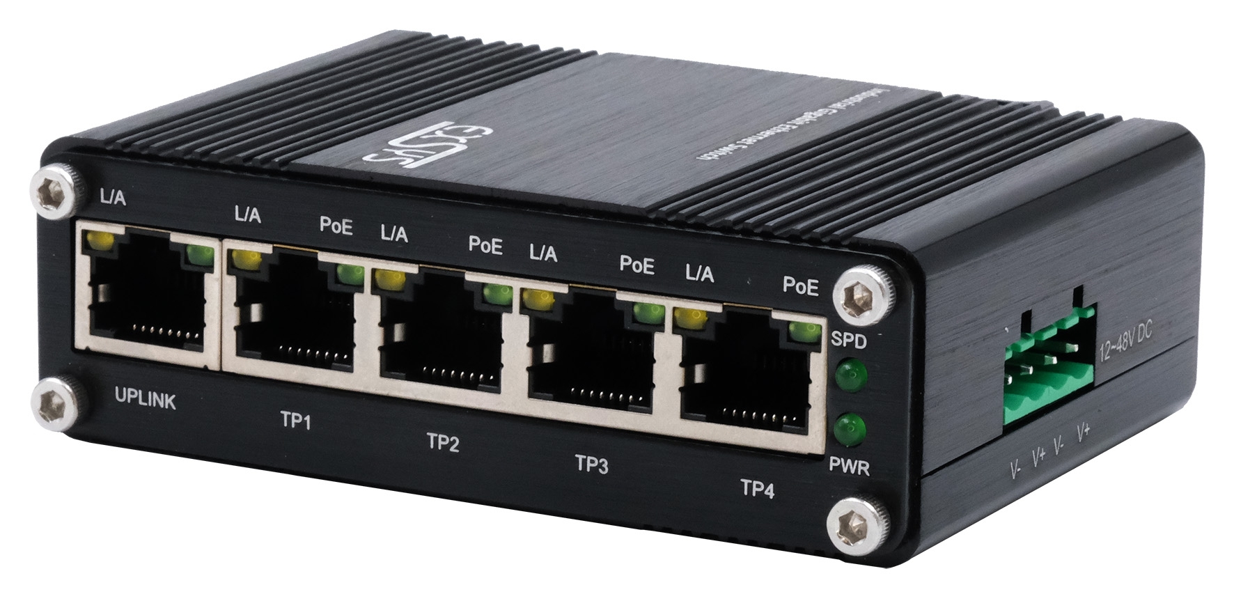 Mini 5-Port Industrial Gigabit PoE Switch, unmanaged Mini 5-Port Industrial Gigabit PoE Switch, unmanaged