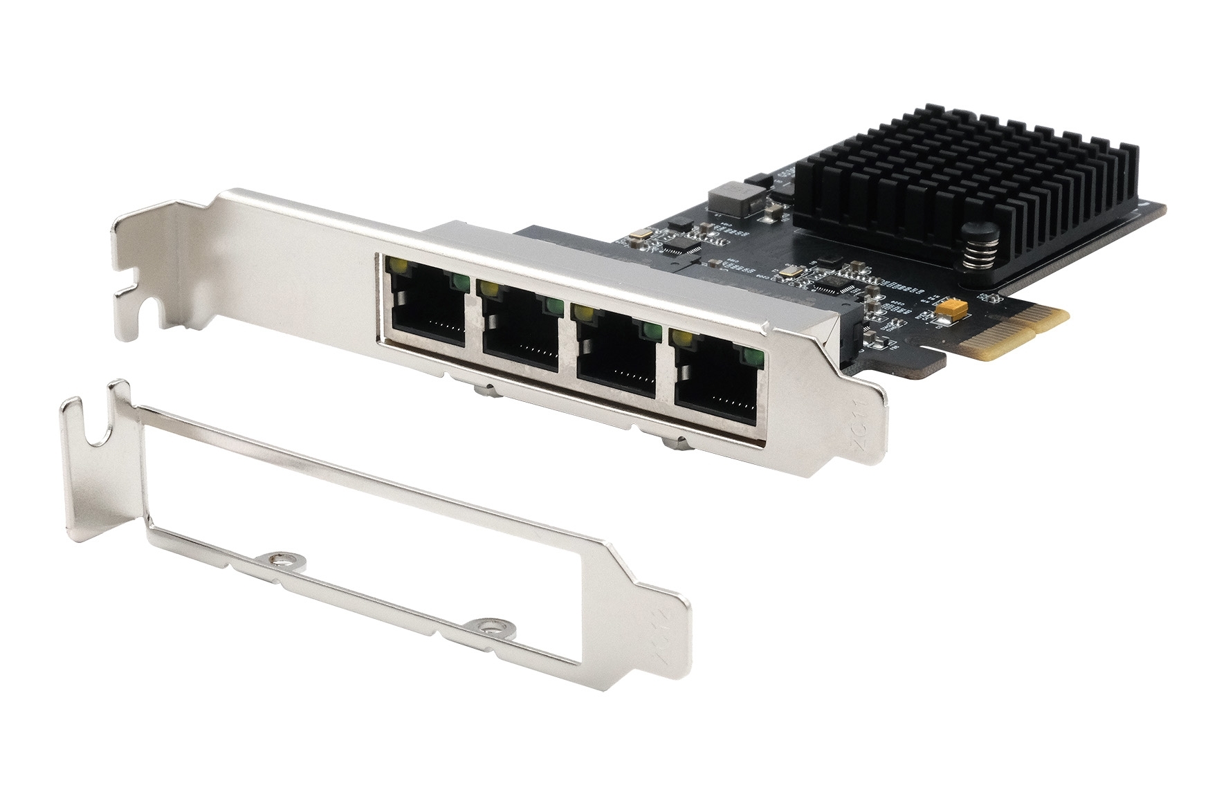 PCIe 4x Ethernet 1Gigabit Card (one chip per port)