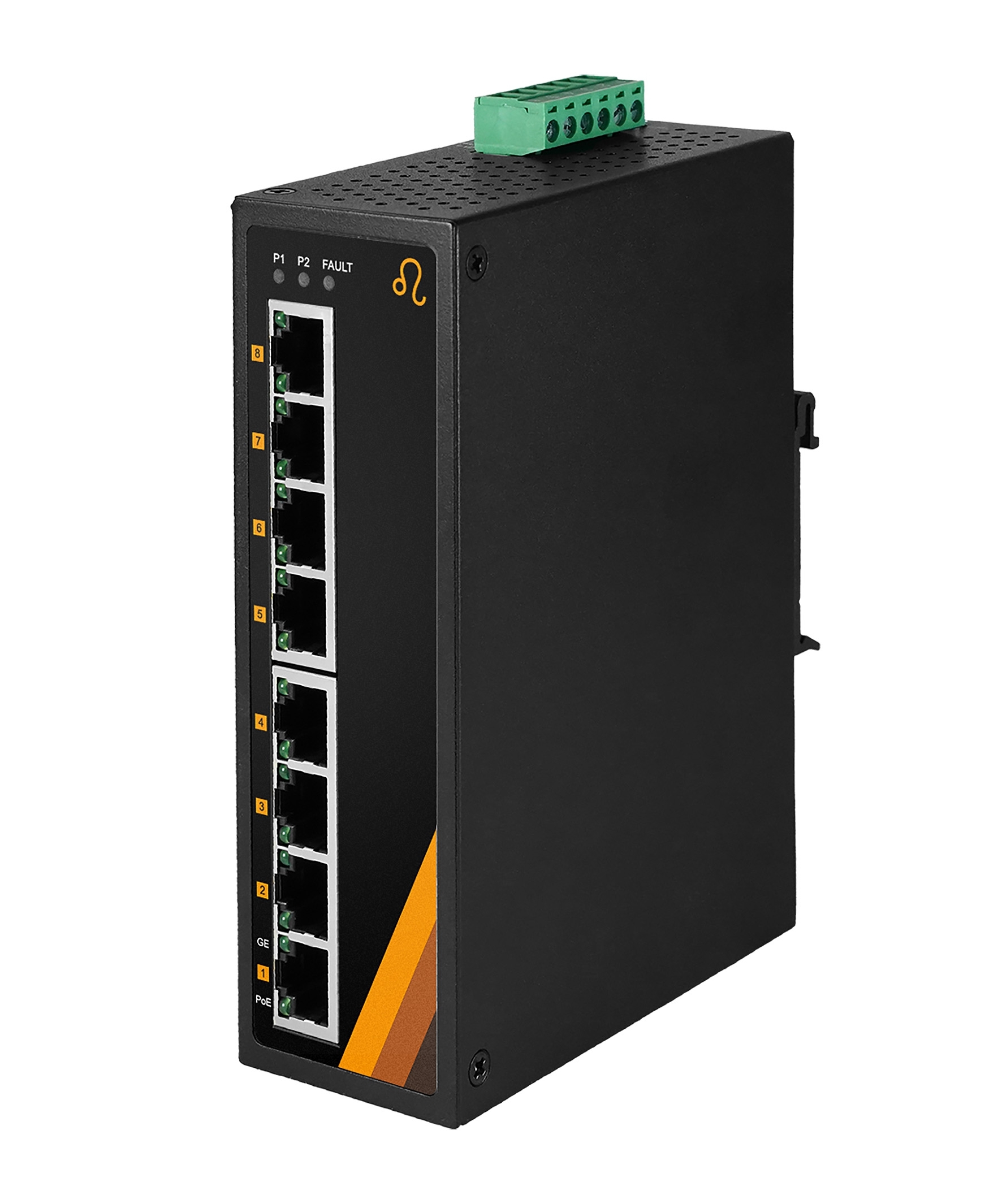 8-Port Industrial Gigabit Ethernet Unmanaged PoE Switch