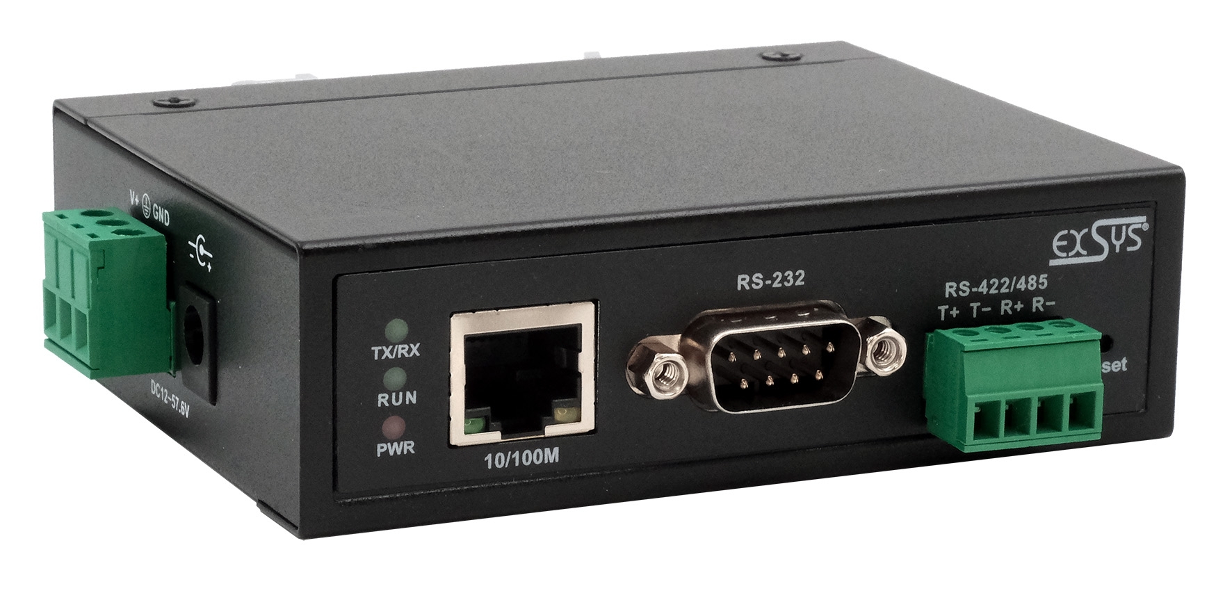 Serial Device Server 1x RS232/422/485, incl. power supply | EX-61001