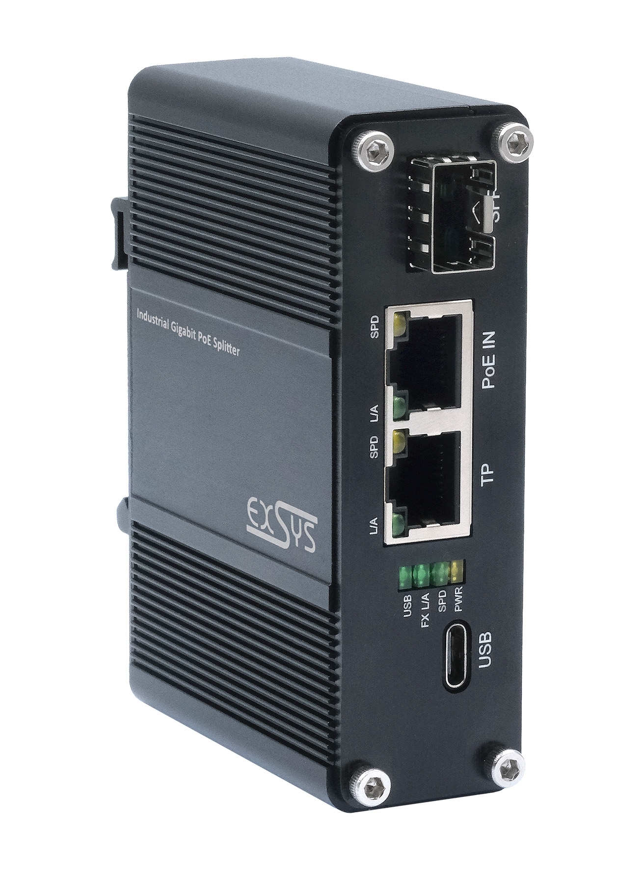 PoE++ Gigabit Splitter USB-C PD 60W, SFP, Network adapter