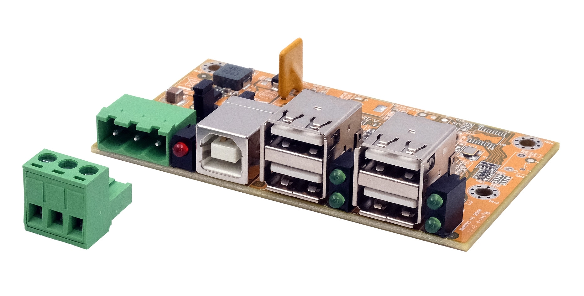 4-Port USB 2.0 HUB Board with 15KV Surge Protection