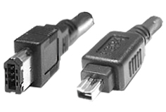 FireWire 1394A connection cable 6/4, 3.0 meter FireWire 1394A connection cable 6/4, 3.0 meter
