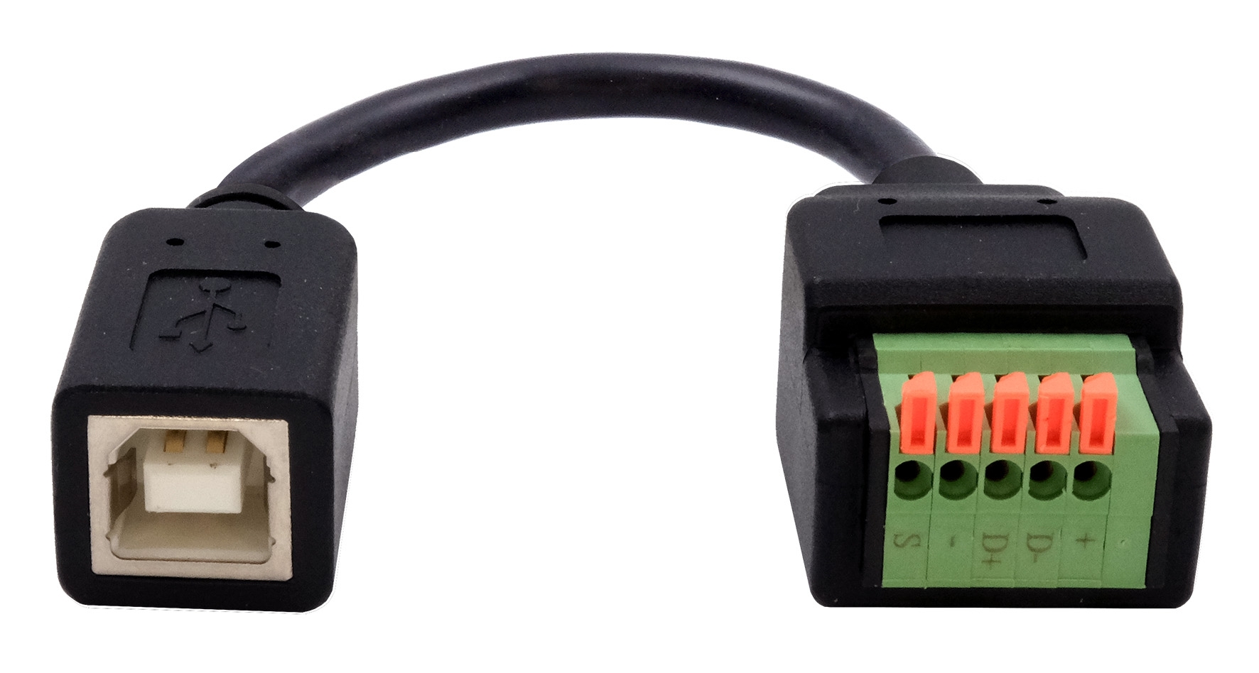 Usb Ag059 Rilise Cable adapter USB-B female to 5-pin push and release Terminal Block ...