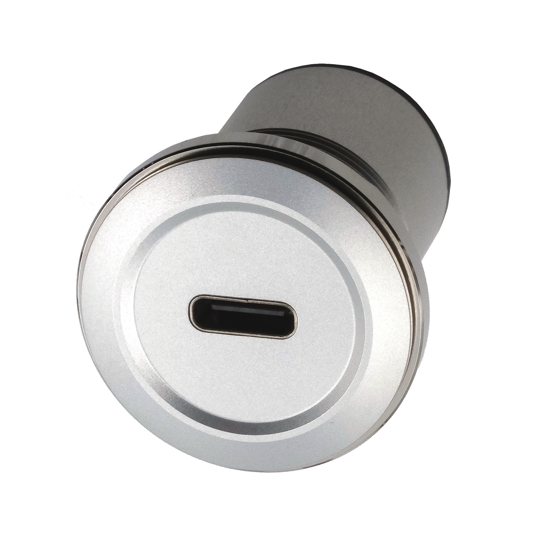 Panel mount adapter metal USB-C female to USB-A female, USB 2.0