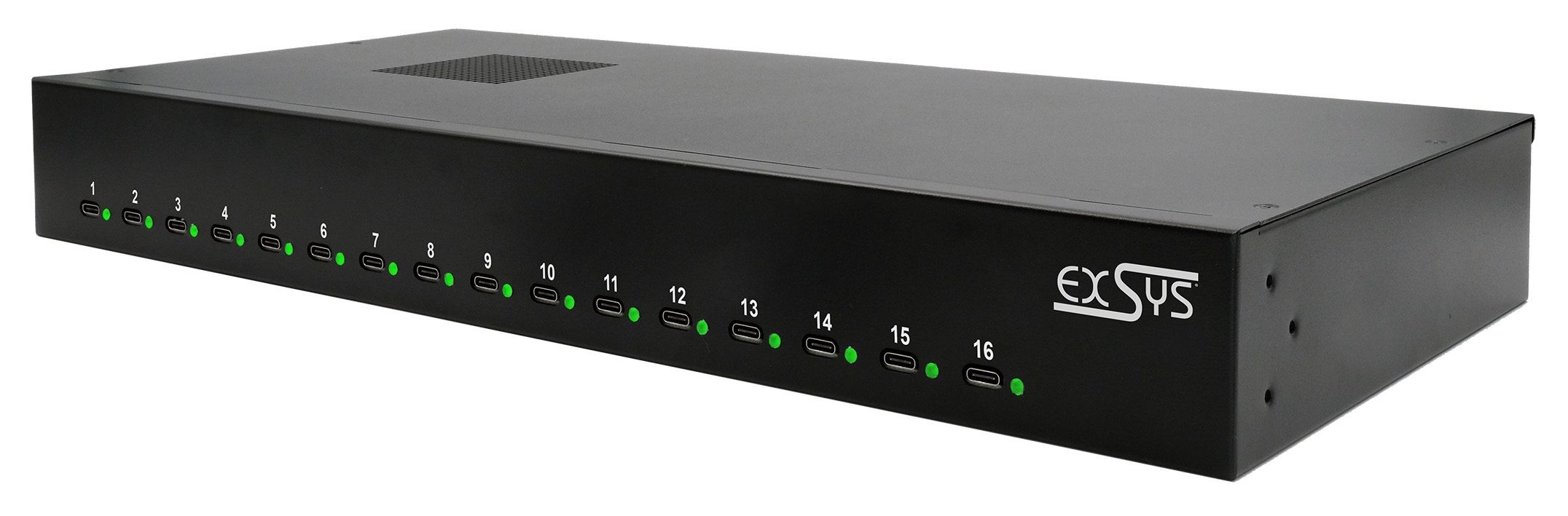 16-Port USB-C High Power Ladestation 480W