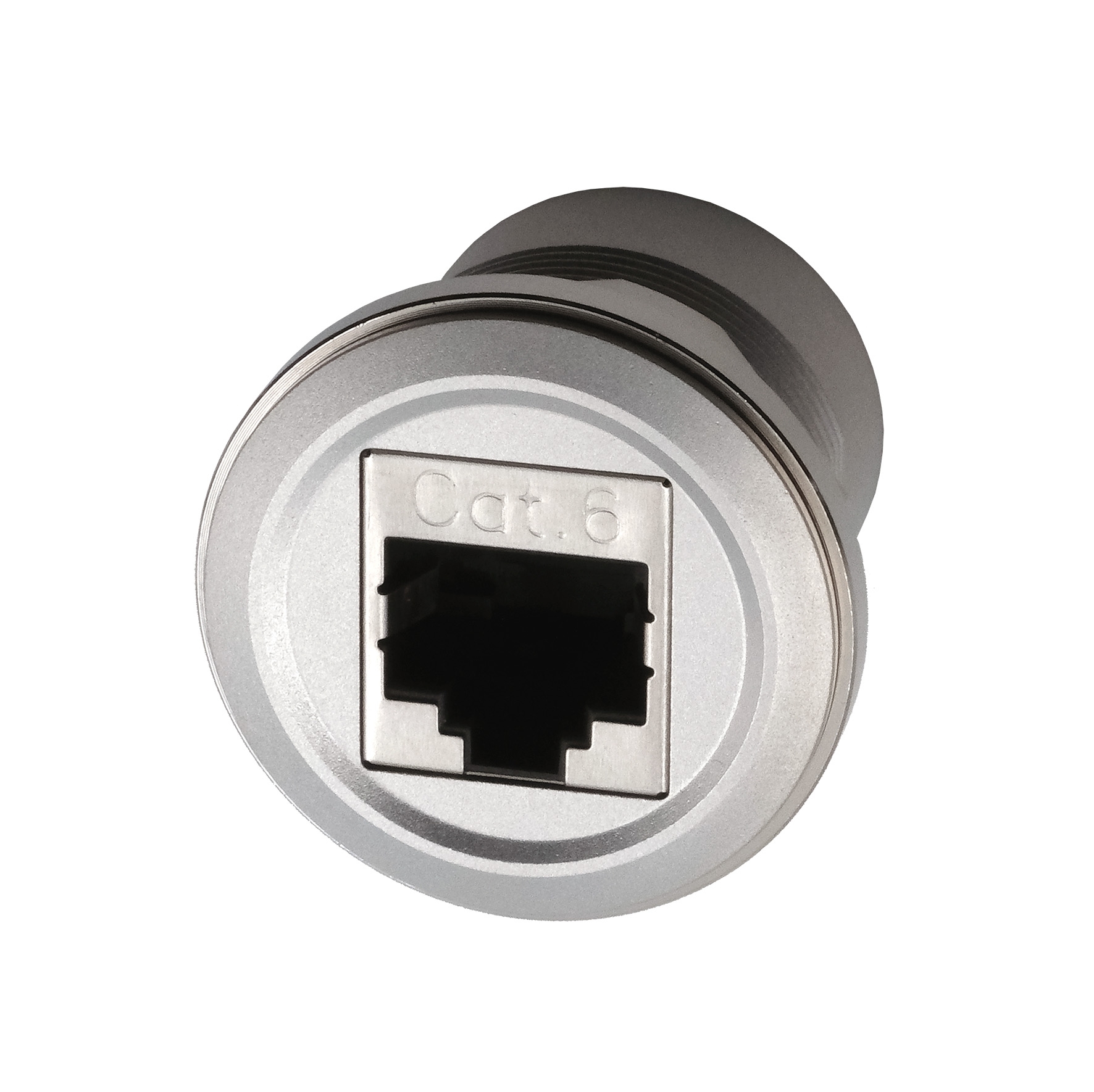 Panel mount adapter metal RJ45 female to RJ45 female