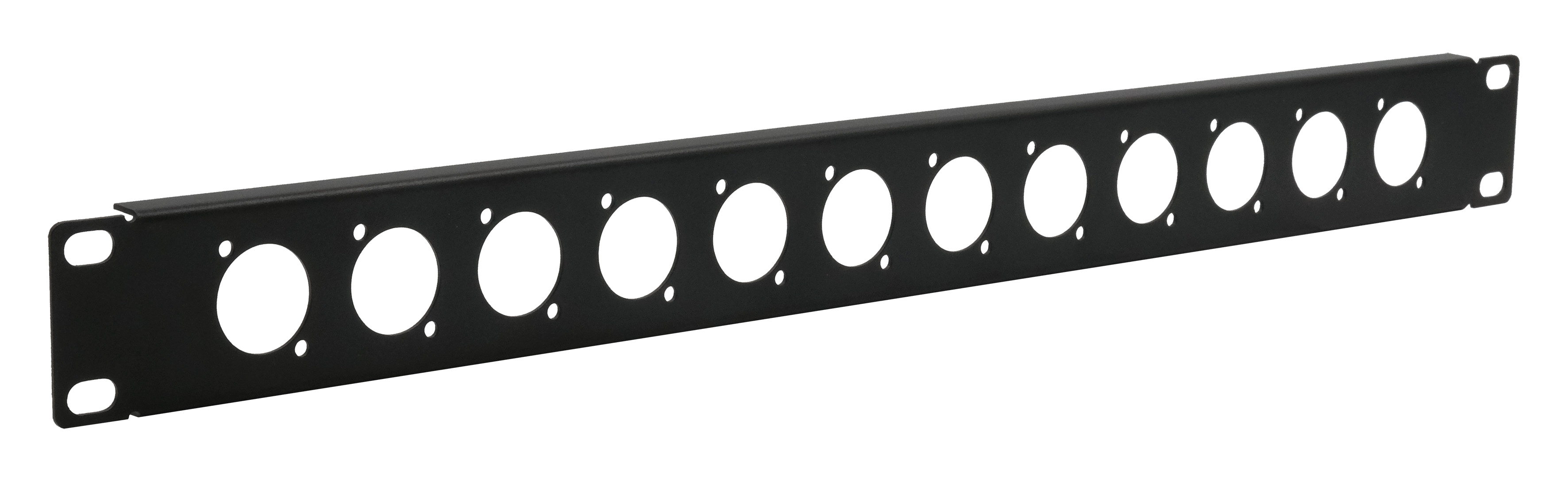 19" Rack panel, 1U, 12x D-type (XLR) 19" Rack panel, 1U, 12x D-type (XLR)