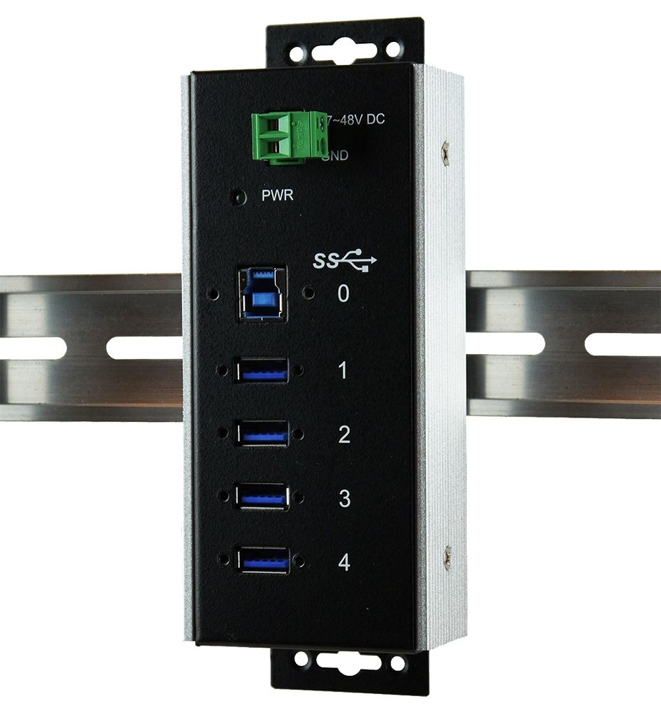 USB 3.2 Gen 1 Metal HUB with 4 ports for Temperature from –40°C to +85 ...