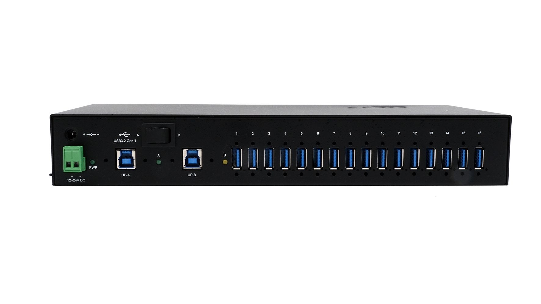 Managed 16-Port USB 3.2 Gen 1 Metal HUB with 15KV ESD Surge Protection ...