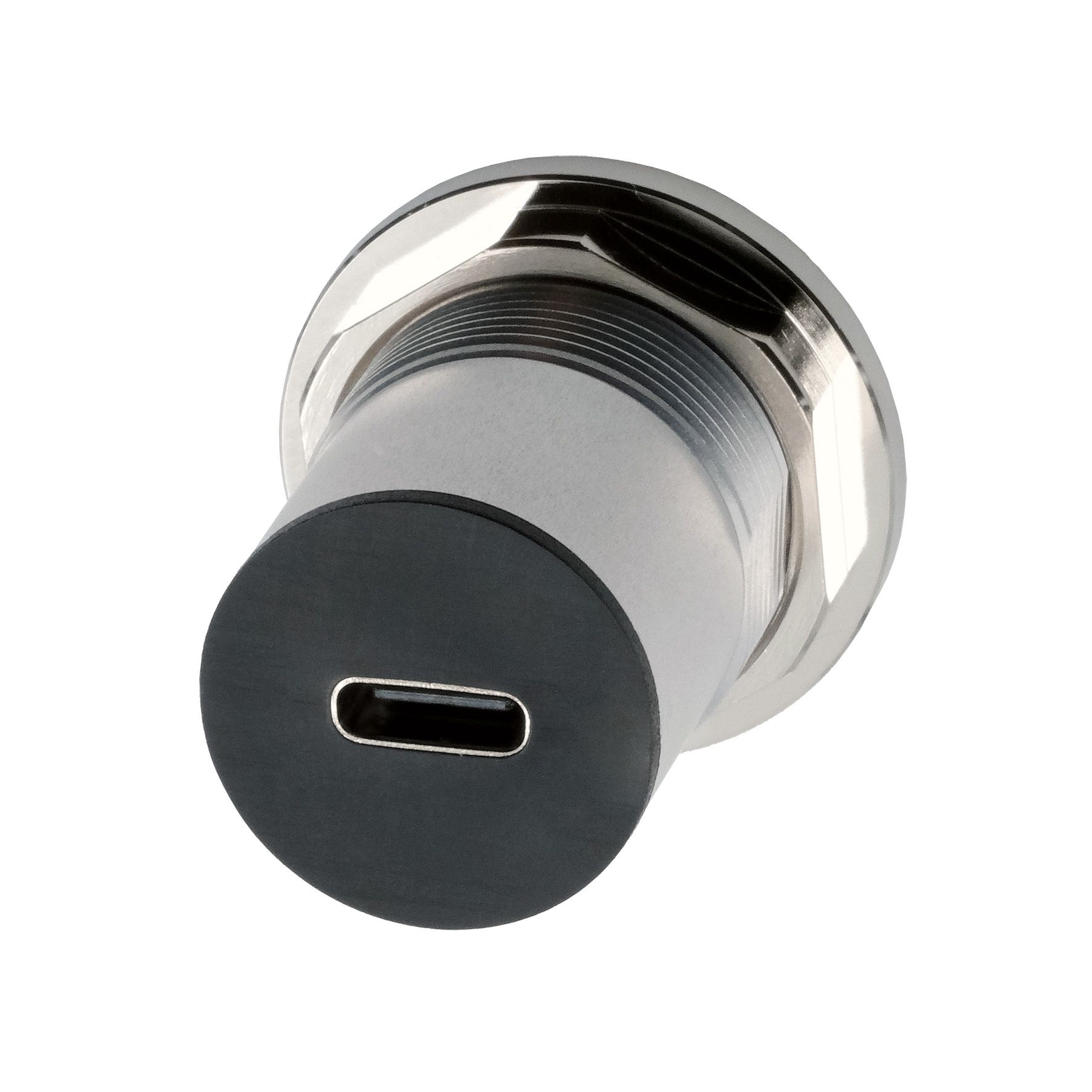 Panel mount adapter metal USB-C female to female, USB 3.2 Gen 1 | EX-49195